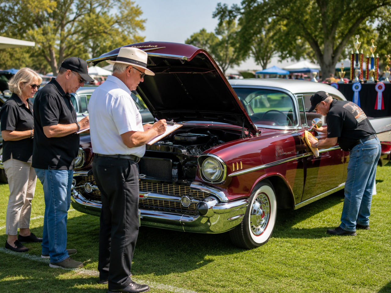 Classic car show judging guide